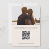 Unieke Aziatisch-geïnspireerde Ronde Wildbloem Flo Save The Date (Achterkant)