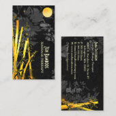 Unieke Aziatische Bamboe Massage Therapy Visitekaartje (Voorkant / Achterkant)
