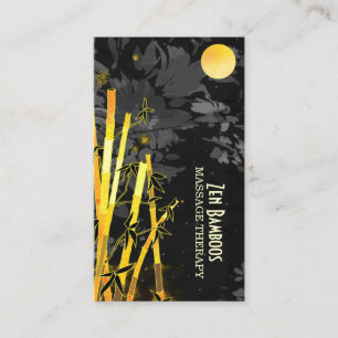 Unieke Aziatische Bamboe Massage Therapy Visitekaartje