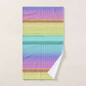 Unieke Aztec Nordic Boho Bohemian Tribal Rainbow Bad Handdoek (Handdoek)