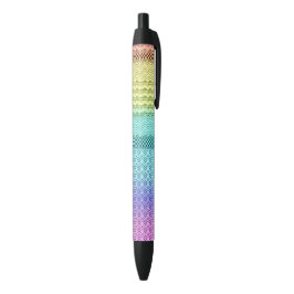 Unieke Aztec Nordic Boho Bohemian Tribal Rainbow Zwarte Inkt Pen