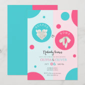 Unieke baarden of strikken geslacht onthullen part kaart (Voorkant / Achterkant)