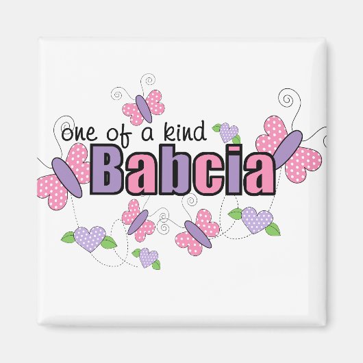 Unieke Babcia Magneet (Voorkant)