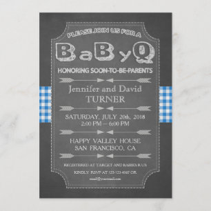 Unieke Baby shower BaByQ-uitnodiging Kaart