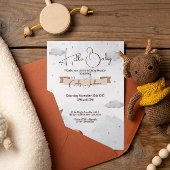 Unieke Baby shower Uitnodiging Moonlit Dromen