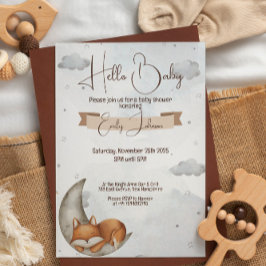 Unieke Baby shower Uitnodiging Moonlit Dromen