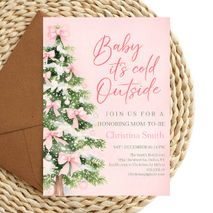 Unieke babyfeestje van Boogmeisje in de winter Kaart