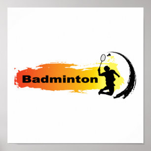 Unieke Badminton Poster