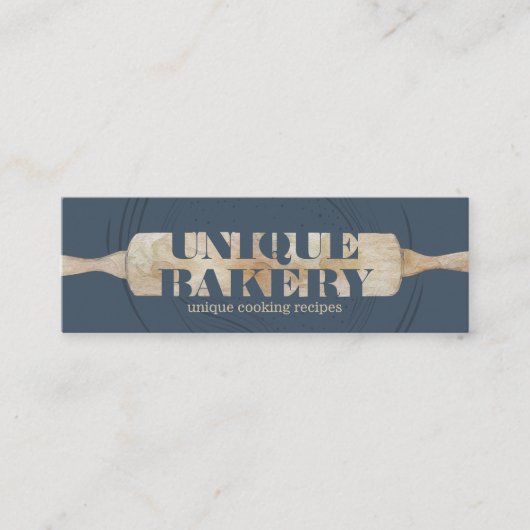 Unieke Bakery Rolling Pin met twee voeringen, aang Mini Visitekaartje (Voorkant)