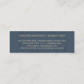 Unieke Bakery Rolling Pin met twee voeringen, aang Mini Visitekaartje (Achterkant)