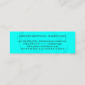 Unieke bakkerij Rolling Pin Small Elegant blauwgro Mini Visitekaartje (Achterkant)