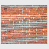 Unieke bakstenen muur cadeaupapier (Vlak)