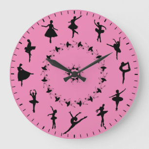 Unieke Ballerina Silhouetten Thema Grote Klok