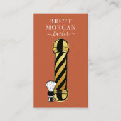 Unieke Barber Pole Barber Business Visitekaartje (Voorkant)