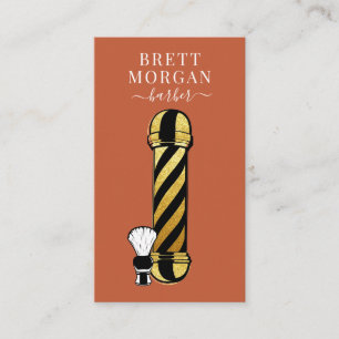 Unieke Barber Pole Barber Business Visitekaartje