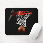 Unieke Basketbal Ball & Net Mousepad Muismat (Met muis)