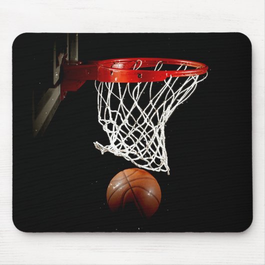 Unieke Basketbal Ball & Net Mousepad Muismat (Voorkant)