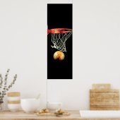 Unieke Basketbal Deur Poster Print (Keuken)