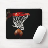 Unieke basketbal kunstwerk Mousepad Muismat (Met muis)