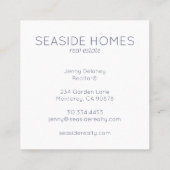 Unieke Beach Surf Bike Photo van Estate Agent Beac Vierkante Visitekaartje (Achterkant)