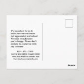 Unieke Bedankt Zakelijk  Briefkaart (Achterkant)