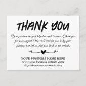 Unieke Bedankt Zakelijk  Briefkaart (Voorkant)