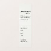 Unieke benoeming hedendaagse moderne Molaire Denti Visitekaartje (Binnenkant ongevouwen)