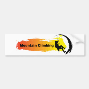 Unieke bergbeklimming bumpersticker