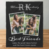 Unieke Best Friends Photo Fleece Blanket