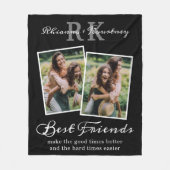 Unieke Best Friends Photo Fleece Blanket Deken (Voorkant)