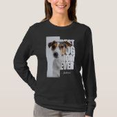 Unieke Beste Hond Moeder Ooit Quote Aangepaste Fot T-shirt (Voorkant)