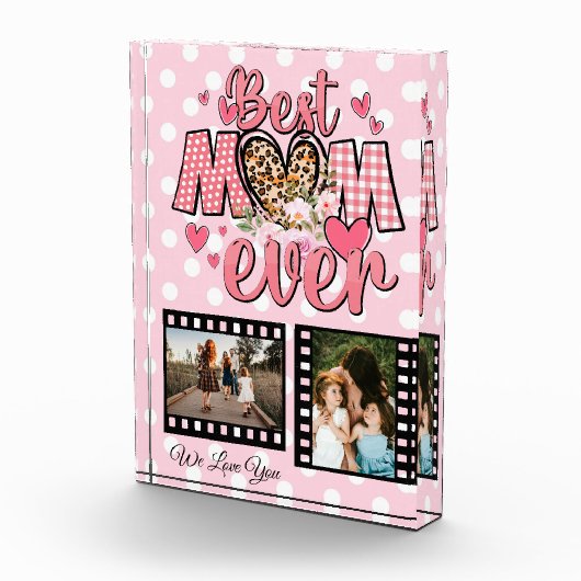 Unieke Beste Mam Ooit Aangepaste Fotocollage Fotoblokken (Rechts)