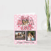 Unieke beste moeder ooit Aangepaste foto collage Feestdagen Kaart (Voorkant)