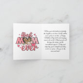 Unieke beste moeder ooit Aangepaste foto collage Feestdagen Kaart (Binnen)