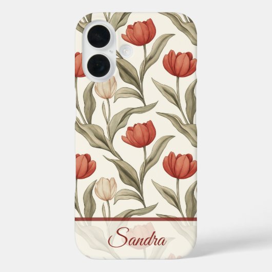 Unieke Beste Vriend Geschenk Tulp Maatwerk Case-Mate iPhone Case (Achterkant)