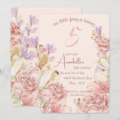 Unieke betoverende feestdagen kaart (Voorkant / Achterkant)