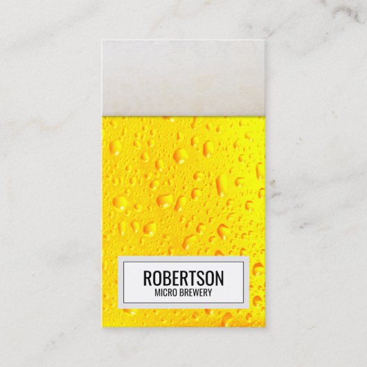 Unieke bierbrouwerij visitekaartje (Voorkant)