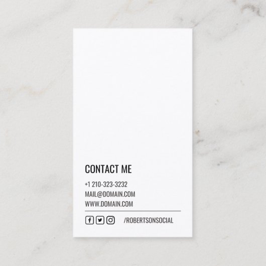 Unieke bierbrouwerij visitekaartje (Achterkant)