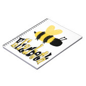 Unieke Bij Doodle Gepersonaliseerde Tekening Notitieboek (Linkerzijde)