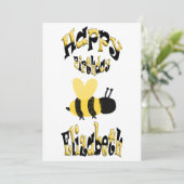 Unieke Bijenkorrel Doodle Gepersonaliseerde Tekeni Kaart (Staand voorkant)
