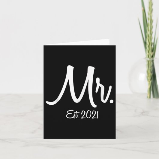 Unieke bijpassende huwelijkscadeau voor bruid & am kaart (Voorkant)