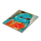 Unieke Bird Waterverf Keramische Tegel Tegeltje (Zijkant)