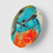 Unieke Bird Waterverf wandklok (Hoek)