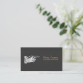 Unieke  Black Business Visitekaartje (Staand voorkant)