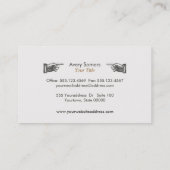 Unieke  Black Business Visitekaartje (Achterkant)