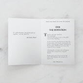 Unieke Blauw Goud Boek Gevouwen Trouwuitnodiging (Binnen)