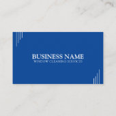 Unieke Blauw & Wit Raamreiniging Service Visitekaartje (Achterkant)