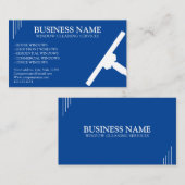 Unieke Blauw & Wit Raamreiniging Service Visitekaartje (Voorkant / Achterkant)