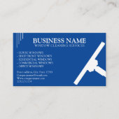 Unieke Blauw & Wit Raamreiniging Service Visitekaartje (Voorkant)