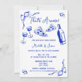 Unieke Blauwe Hand getekend Eigenzinnig Dat is Amo Kaart (Voorkant)